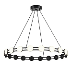 Люстра кольцевая с круглыми светодиодными источниками света Maxine Light варинант исполнения - 1 | Loft Concept в Омске