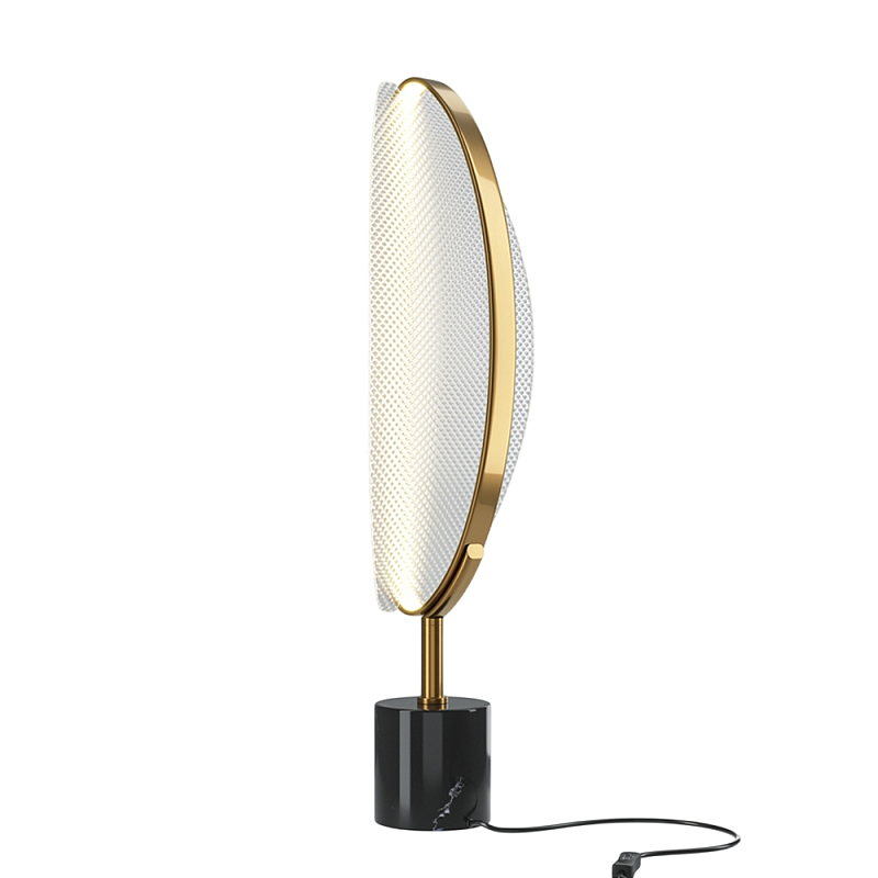 Настольный светильник Breeze 3000К 15Вт Латунь Прозрачный в Омске | Loft Concept 