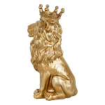 Статуэтка лев с детализированной гривой и изящной короной Lion Crown  варинант исполнения - 2 | Loft Concept в Омске
