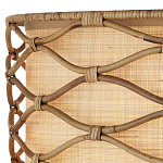 Подвесной светильник  из кованого железа и абажуром из ротанга Wicker Furniture варинант исполнения - 1 | Loft Concept в Омске