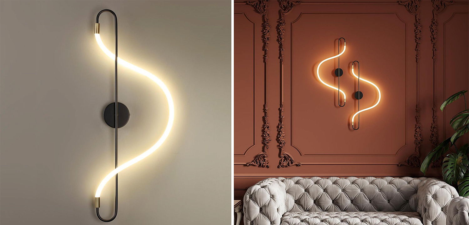 Бра GLORIFY WALL Black Wall lamp 80 Бра GLORIFY WALL Black Wall lamp 80 - Loft-Concept в Омске
