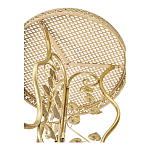 Столик приставной золотистый с орнаментом на столешнице Tanzania варинант исполнения - 3 | Loft Concept в Омске