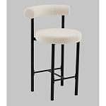 Стул полубарный Floreo букле молочный варинант исполнения - 1 | Loft Concept в Омске