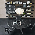 Обеденный стол круглый с фигурными ножками Arc варинант исполнения - 1 | Loft Concept в Омске