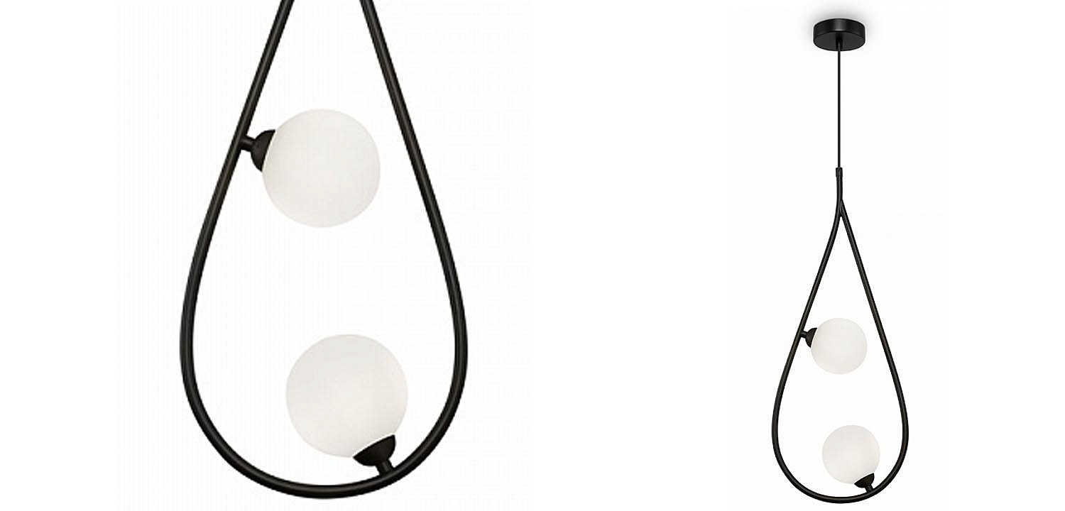 Люстра Marcan 2 Ball Chandelier Black Люстра Marcan 2 Ball Chandelier Black - Loft-Concept в Омске