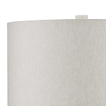 Настольная лампа мраморная с тканевым цилиндрическим абажуром Sharpened варинант исполнения - 2 | Loft Concept в Омске