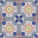 Плитка дизайнерская с узором Элемент варинант исполнения - 3 | Loft Concept в Омске