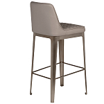 Стул барный светло-серый из экокожи Spectacular High Bar Stool варинант исполнения - 2 | Loft Concept в Омске