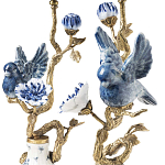Подсвечник Candleholder Birds Atlanta Set 2 Pcs варинант исполнения - 3 | Loft Concept в Омске