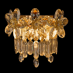 Бра с декоративными элементами в виде крупных хрустальных цветов Palace Gardens варинант исполнения - 2 | Loft Concept в Омске