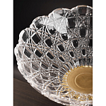 Чаша стеклянная прозрачная на бронзовой подставке с фигуркой девушки Eden Garden варинант исполнения - 7 | Loft Concept в Омске