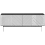 Длинная тумба с зеркальным декором Serena варинант исполнения - 4 | Loft Concept в Омске