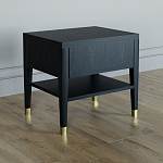 Прикроватная тумбочка с ящиком Elsa Dreams Black варинант исполнения - 4 | Loft Concept в Омске