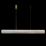 Подвесной светильник линейный цилиндрической формы из натурального алебастра Alabaster Geometry варинант исполнения - 2 | Loft Concept в Омске