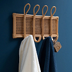 Настенная вешалка из ротанга Wila Wall Hanger M варинант исполнения - 7 | Loft Concept в Омске