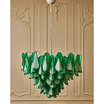 Люстра из стеклянных зеленых лепестков Petalled Illuminator варинант исполнения - 4 | Loft Concept в Омске