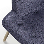 Мебельная ткань Шенилл синий цвет 138 см T4-33 варинант исполнения - 3 | Loft Concept в Омске