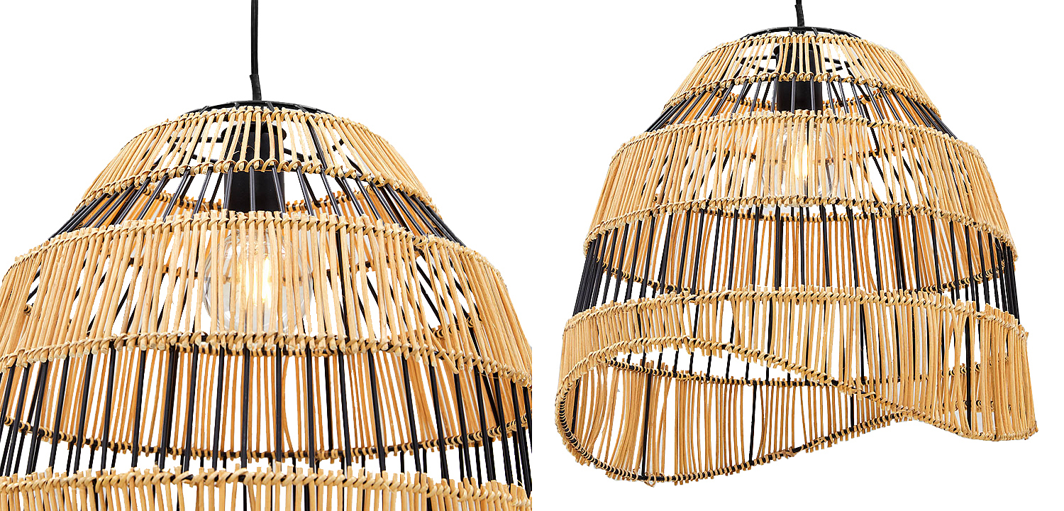 Люстра с плетеным абажуром Narayan Wicker Chandelier Люстра с плетеным абажуром Narayan Wicker Chandelier - Loft-Concept в Омске