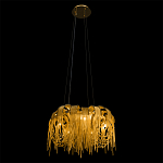 Люстра подвесная круглая с изогнутыми металлическими дугами и ниспадающими цепочками 65 см Atlantis Chain варинант исполнения - 5 | Loft Concept в Омске