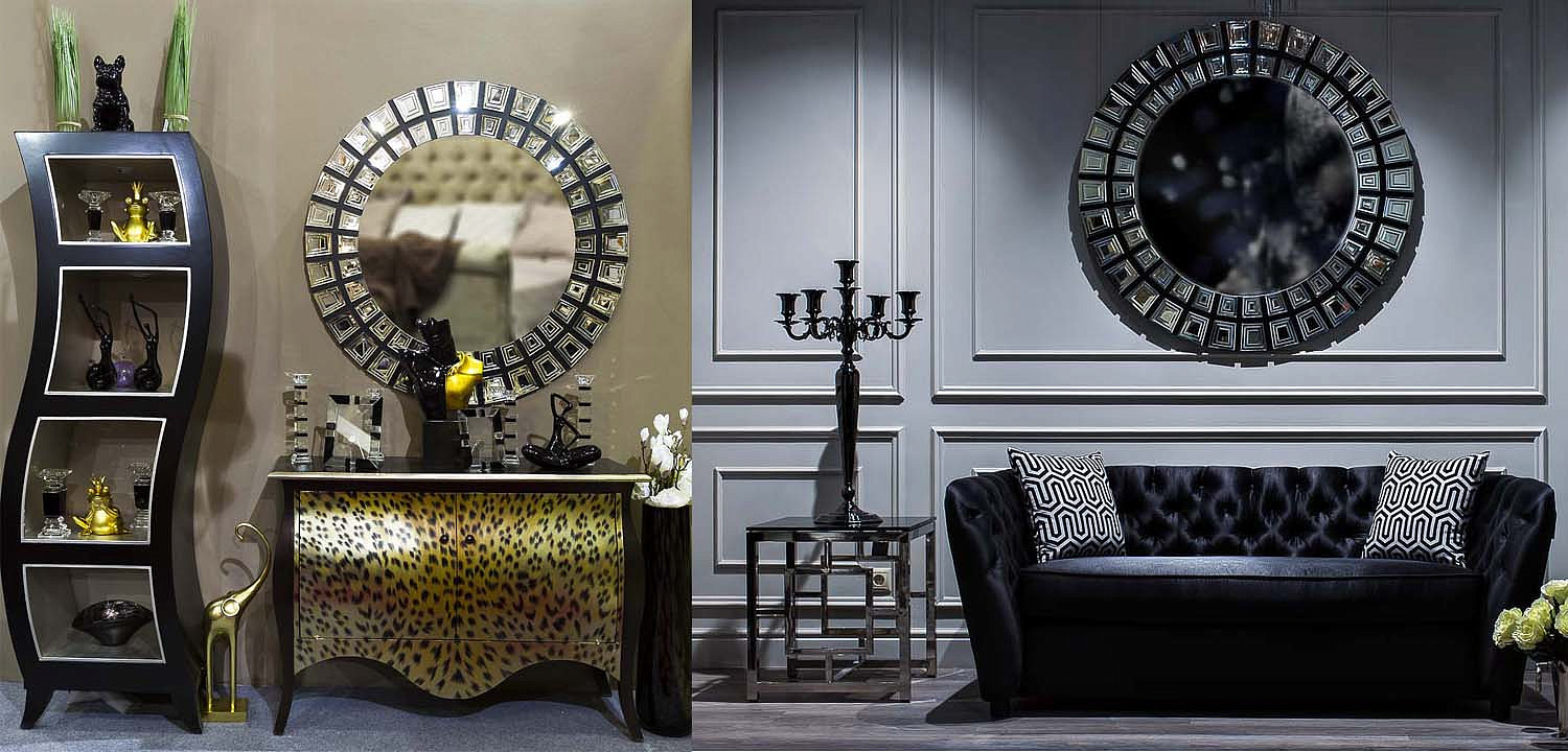 Зеркало Insert Black Glass Зеркало Insert Black Glass - Loft-Concept в Омске