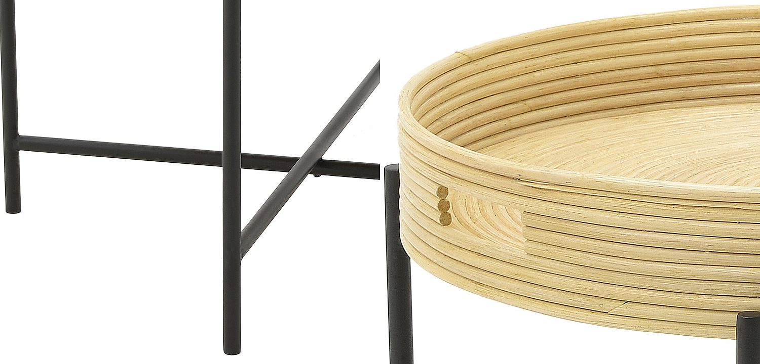 Кофейный стол-поднос Odelis Rattan Table Кофейный стол-поднос Odelis Rattan Table - Loft-Concept в Омске