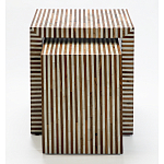Комплект приставных столиков Stripes Set of tables Beige варинант исполнения - 2 | Loft Concept в Омске