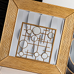 Зеркало квадратное в фактурной раме Pattern варинант исполнения - 5 | Loft Concept в Омске