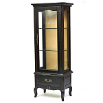 Витрина однодверная с ящиком и 3-мя полками из массива березы Vintage варинант исполнения - 2 | Loft Concept в Омске