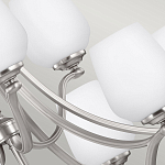 Люстра двухъярусная с белыми матовыми стеклянными плафонами в форме винных бокалов Feiss варинант исполнения - 4 | Loft Concept в Омске