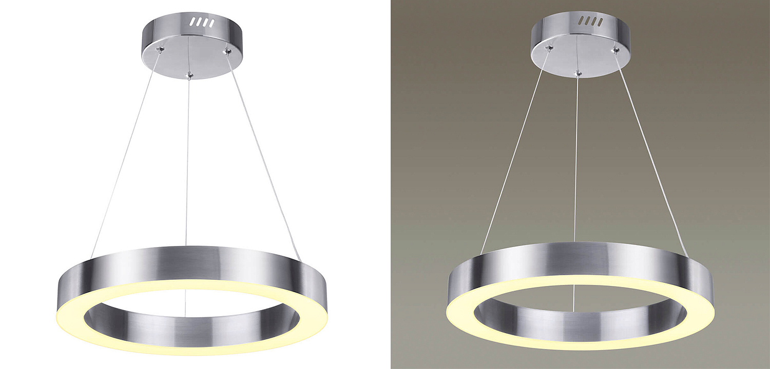 Подвесной светильник Nickel Ribbon Ring 40 Подвесной светильник Nickel Ribbon Ring 40 - Loft-Concept в Омске