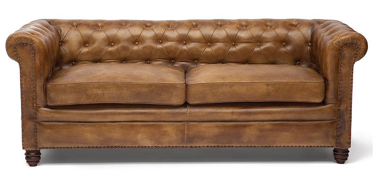 Диван кожаный Buffalo Leather Sofa Triple Диван кожаный Buffalo Leather Sofa Triple - Loft-Concept в Омске