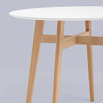 Обеденный стол с белой столешницей ELUNED FURNITURE варинант исполнения - 3 | Loft Concept в Омске