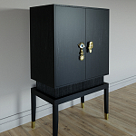 Кабинетный шкаф Elsa Dreams Black с 2-мя ящиками варинант исполнения - 1 | Loft Concept в Омске