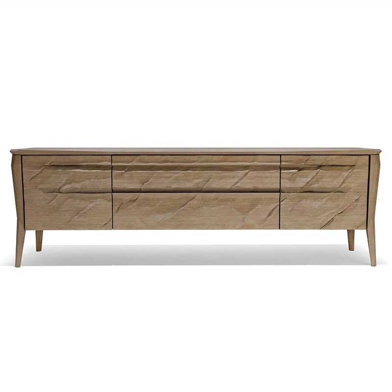 ТВ тумба 2 двери и 2 выдвижных ящика Tasteful Furniture Венге Светлый дуб ТВ тумба 2 двери и 2 выдвижных ящика Tasteful Furniture Венге Светлый дуб в Омске | Loft Concept