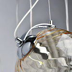 Люстра каскадная с 9-ю разноцветными стеклянными плафонами Kaleido варинант исполнения - 8 | Loft Concept в Омске