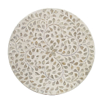 Приставной столик с рисунком из раковин устриц Bone Inlay варинант исполнения - 4 | Loft Concept в Омске