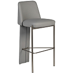 Стул барный серый с обивкой из экокожи Special Support варинант исполнения - 1 | Loft Concept в Омске
