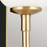  Бра с прямоугольным черным основанием и белым матовым цилиндрическим плафоном Kichler варинант исполнения - 11 | Loft Concept в Омске