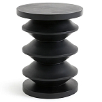 Фигурный приставной столик черного цвета AMORPHOUS варинант исполнения - 1 | Loft Concept в Омске