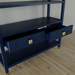 Стеллаж с двумя ящиками Elsa Dreams Blue варинант исполнения - 3 | Loft Concept в Омске