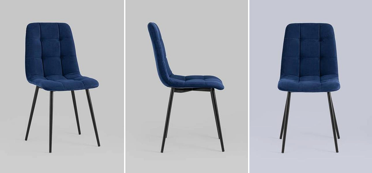 Стул NANCY S-2 Chair Синий Индиго - Loft-Concept в Омске