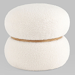 Пуф Полли S тедди белый варинант исполнения - 1 | Loft Concept в Омске