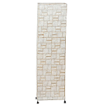 Торшер из перламутра на металлическом каркасе Indonesian Tower варинант исполнения - 1 | Loft Concept в Омске