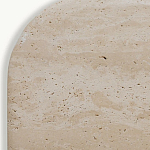 Консоль с овальной столешницей и фактурным деревянным основанием Enzo варинант исполнения - 4 | Loft Concept в Омске