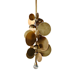 Люстра креативная из дисков цвета латунь Constellation Light and Style варинант исполнения - 1 | Loft Concept в Омске