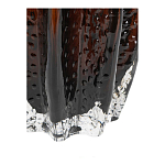 Ваза стеклянная янтарного цвета с текстурированным силуэтом Carambola варинант исполнения - 3 | Loft Concept в Омске