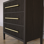 Комод Primo с 3 выдвижными ящиками Темный орех варинант исполнения - 2 | Loft Concept в Омске