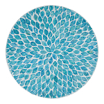 Столик с инкрустацией с перламутровым узором Flower Blue варинант исполнения - 2 | Loft Concept в Омске