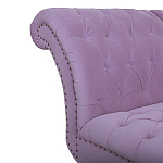 Кушетка фиолетовая с мягкой обивкой из велюра Michael Couch варинант исполнения - 3 | Loft Concept в Омске