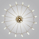 Люстра подвесная из металла с прозрачными подвесками из хрусталя Quasar 93 варинант исполнения - 4 | Loft Concept в Омске